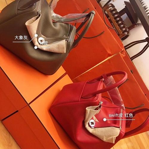 hermès 爱马仕lindy30 大象灰手提包