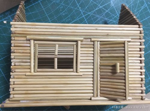 牙签制作小木屋模型教程图解