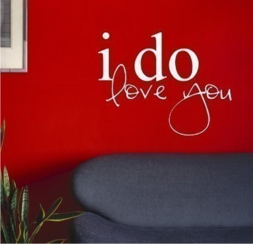 i do love you vinyl wall decals stickers by singlestonestudios