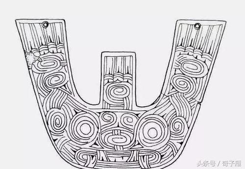 良渚兽面纹简笔画
