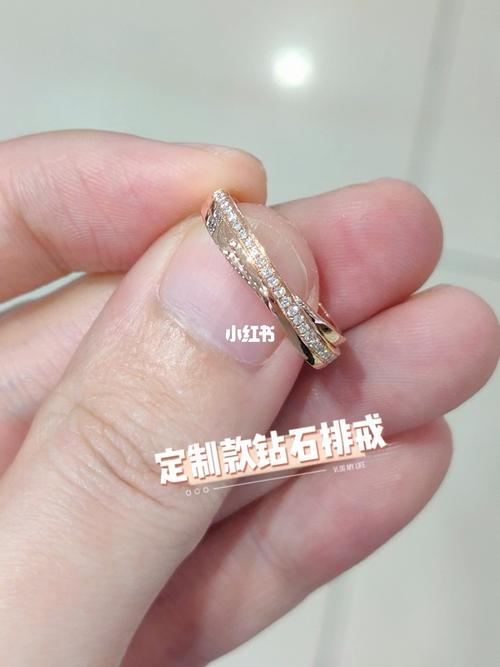 客户来图定制的钻石排戒~_钻石_18k金_镶钻_时尚_配饰