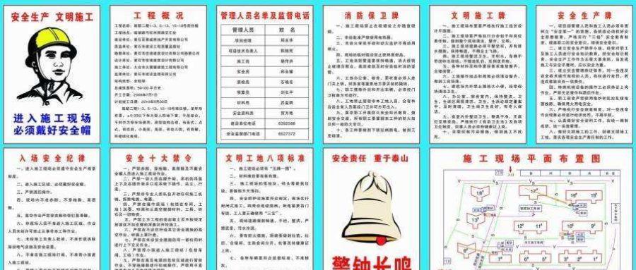 施工工地"九牌一图",内容最全整理