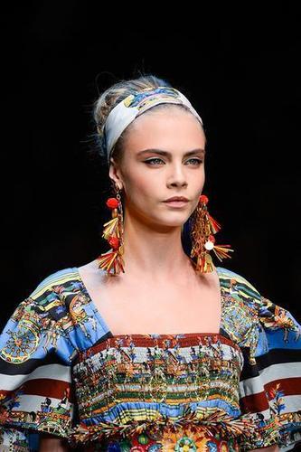 杜嘉班纳(dolce&gabbana)秀场发带