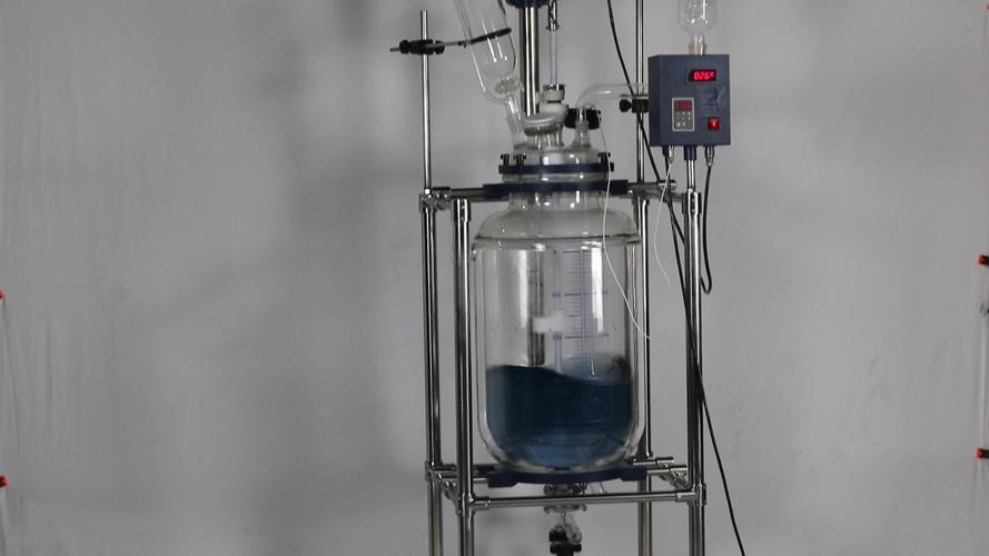 双层玻璃反应釜 高硼硅玻璃发酵罐 中试反应釜 真空实验反应器