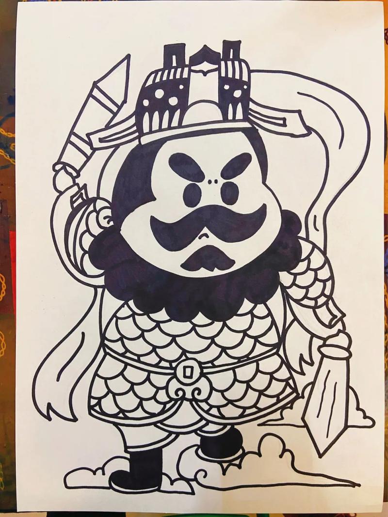 新年创意画|《门神》