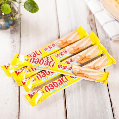印尼进口丽芝士richeese零食纳宝帝奶酪芝士威化饼干休闲零食奶酪威化