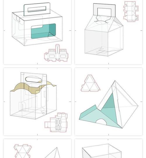 165款矢量纸盒纸箱礼盒产品包装刀版图折叠平面展开图