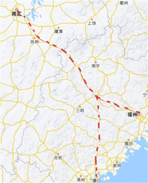 昌福厦高铁应该称为"昌厦高铁",泉州支线也应该修建