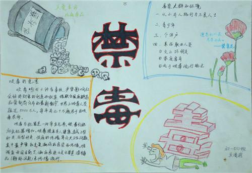 禁毒绘画素材手抄报 禁毒手抄报