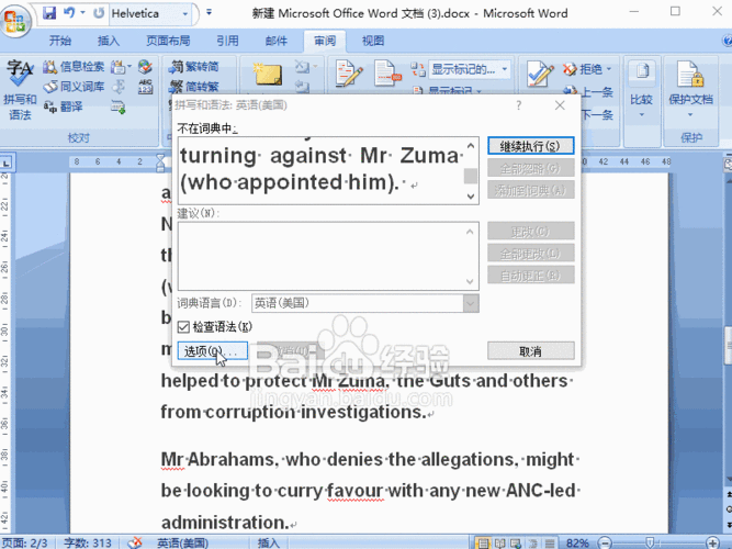 word2007 英文