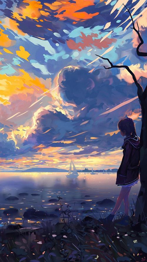 二次元动漫美少女图片手机壁纸,动漫,动漫,唯美,美少女,高清,二次元