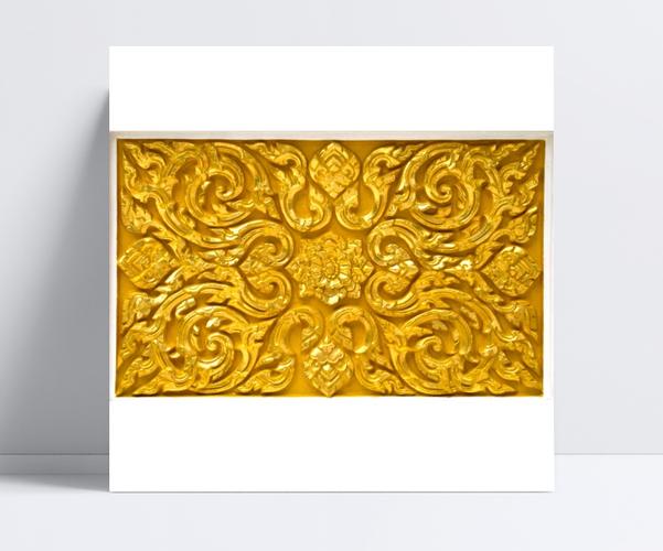 黄金浮雕背景设计模板素材