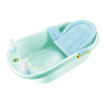 0-4岁幼儿小号婴儿浴盆宝宝洗澡盆泳池初生座椅结实躺椅男孩加大