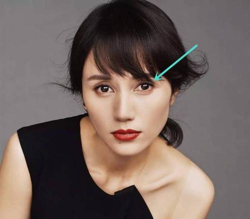 袁泉也符合颧骨高,脸型偏方,并且很瘦的要求,五官相对也比较立体