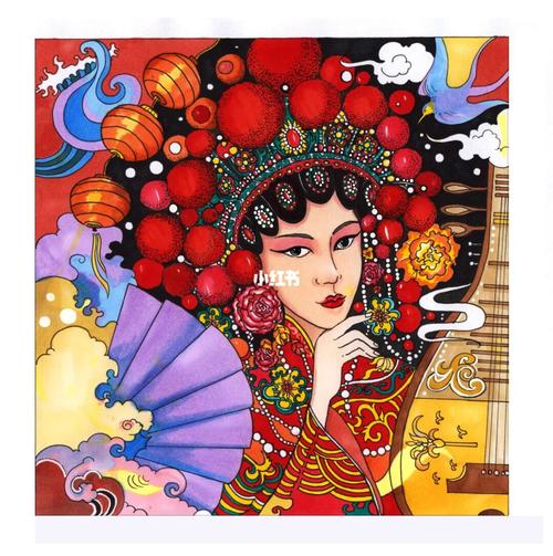 装饰画)_考研_手绘_装饰画_传统文化_中国风_薯条_考研手绘_文化_绘画