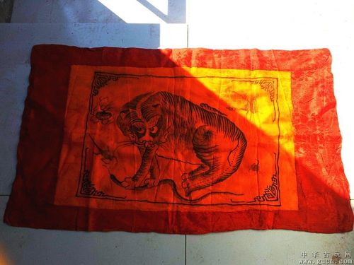 铲地皮-清代太平天国手绘虎旗