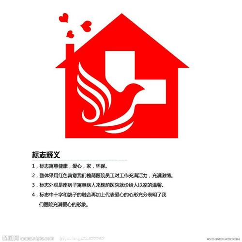 标识 设计 鸽子 房子 医院 人民 爱心 十字 标志
