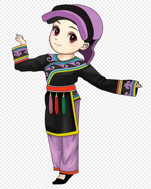 手绘/卡通元素 羌族.