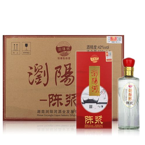 整箱42度浏阳河酒陈浆500毫升6瓶纯粮酿造浓香型白酒视频