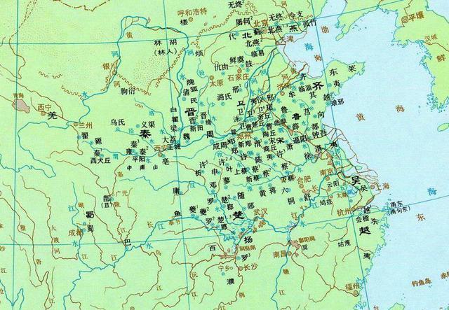 (西周分封地图)