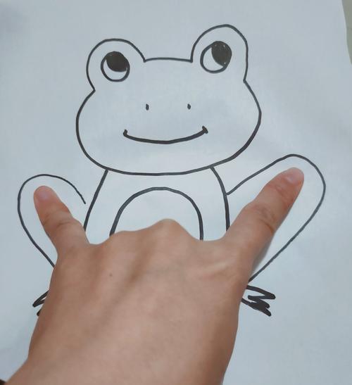 手掌画《青蛙》