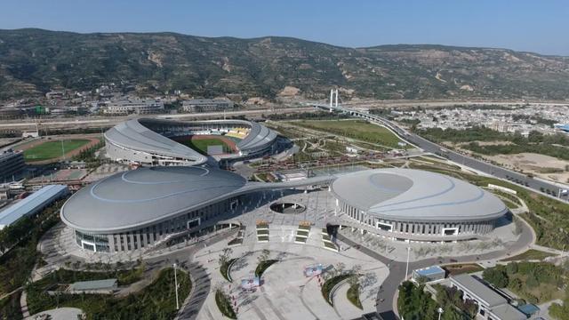 甘肃天水城市标志性建筑群天水市体育中心