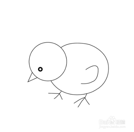 简笔画-如何画小鸡的简笔画