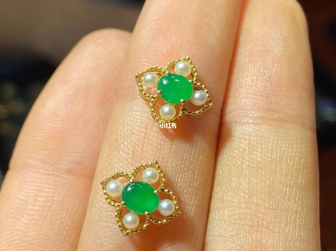 18k镶嵌翡翠手牌_翡翠_珍珠_手链_编绳_18k金_时尚