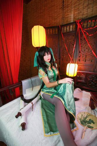 王者荣耀孙尚香小乔同人旗袍cosplay