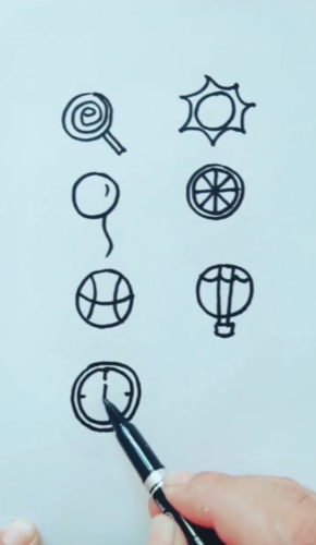 简笔画圆圈画怎么画?