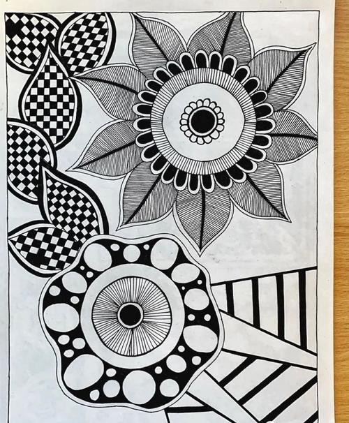 《涂乐美术·北京总部》黑白装饰画创作必备——20张漂亮的母版纹样