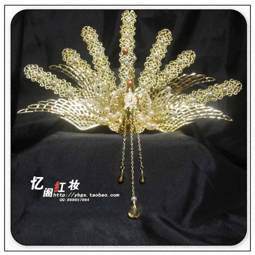 [忆阁红妆]古代贵妃皇后大凤凰金凤冠华丽古装头饰新娘头饰甄嬛