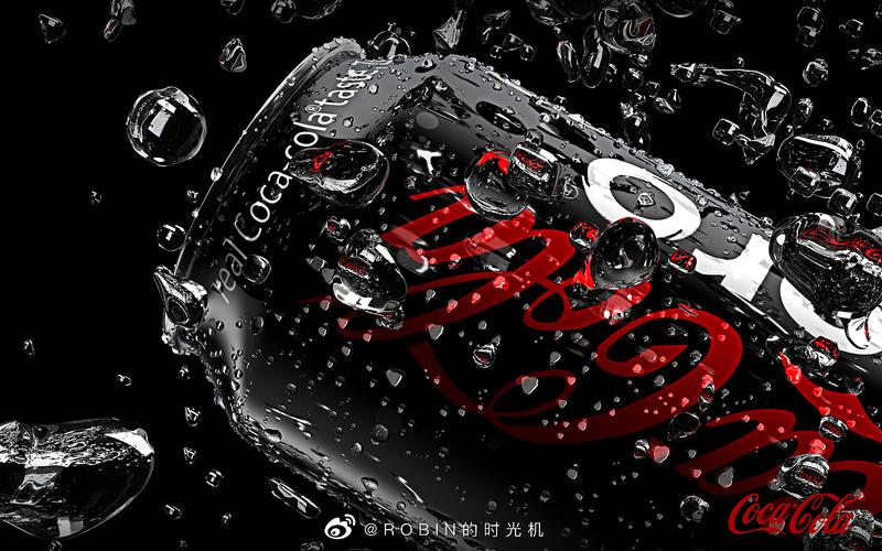 产品表现 | 可口可乐零度三维渲染海报 coca cola zero