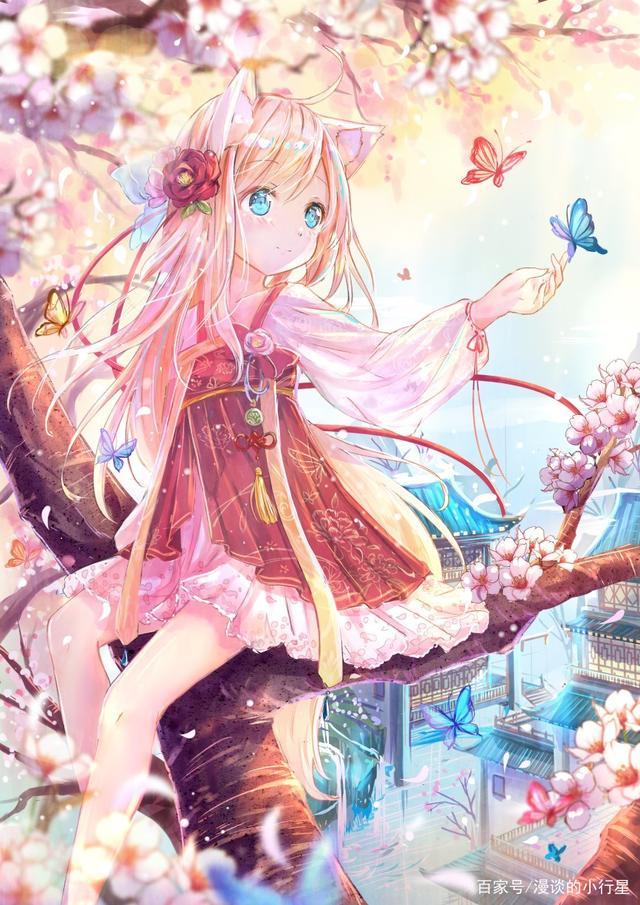 动漫少女:唯美壁纸推荐,蝴蝶女孩系列,接受宠爱吧!