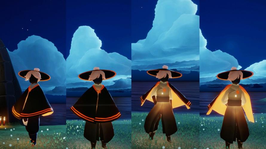 黑金 武士裤,在黑夜黑底金边与帽子色调相同,一套简约大气的小少爷穿