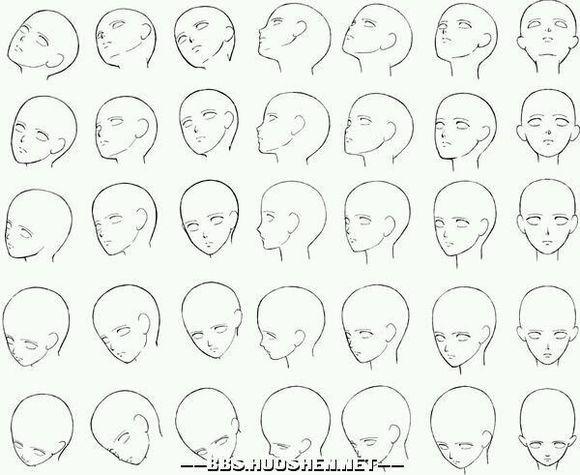 【资源】人头多角度练习_艾力克漫画吧_百度贴吧