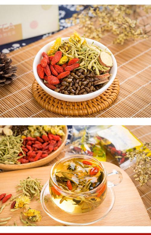 茗花有主桑菊茶6克x15袋盒桑叶干杭白菊枸杞子金银花甘草决明子六宝