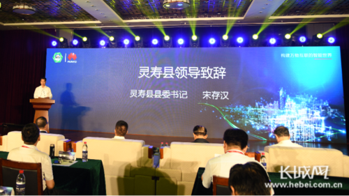 灵寿县县委书记宋存汉致辞.宋智军 供图