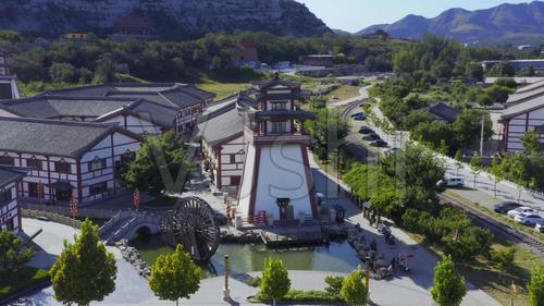 【原创】满城未央广场航拍_3840x2160_高清视频素材下载(编号:5308455