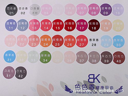 bk 指甲油8911新款色色香快干42色糖果色指甲油大量批发