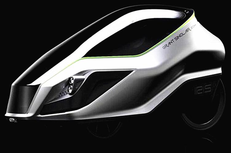 一款特别具有科幻感的自行车,时速可达25