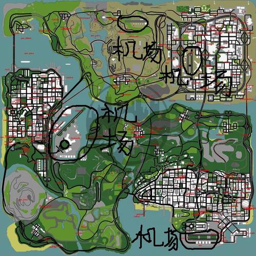 侠盗飞车圣安地列斯飞机场在哪?