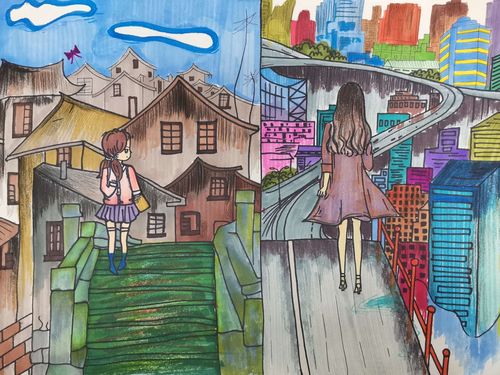 "美好家园,幸福生活,畅想未来"惠民县第二实验学校美术绘画比赛纪实