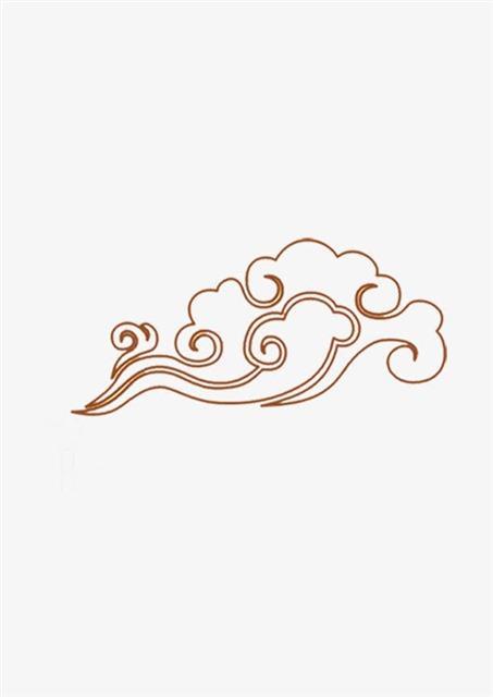 祥云花边图案