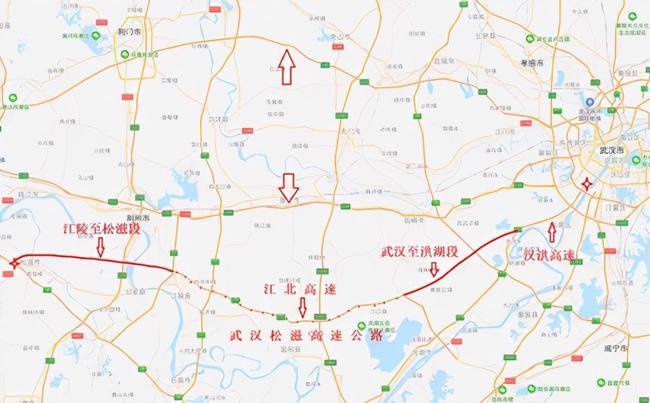 武松高速全线长度为222公里起点就是武汉终点是松滋