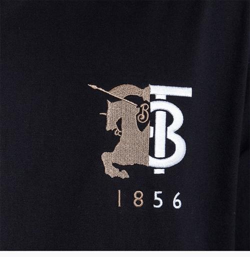 burberry/博柏利【包邮包税】20春夏 男装 服装 黑色棉质经典logo款