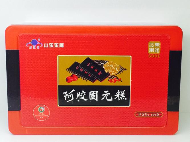 山东东阿 华喜 东源堂 阿胶固元糕 500g 塑料盒