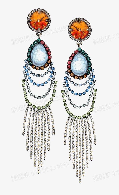 关键词:              耳环配饰首饰珠宝插画手绘卡通