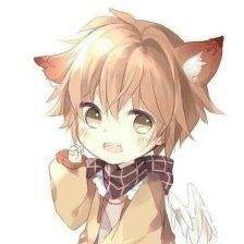 可爱动漫图片 二次元q版男生头像 黄发短发 猫耳漫画q萌萝莉壁纸图片