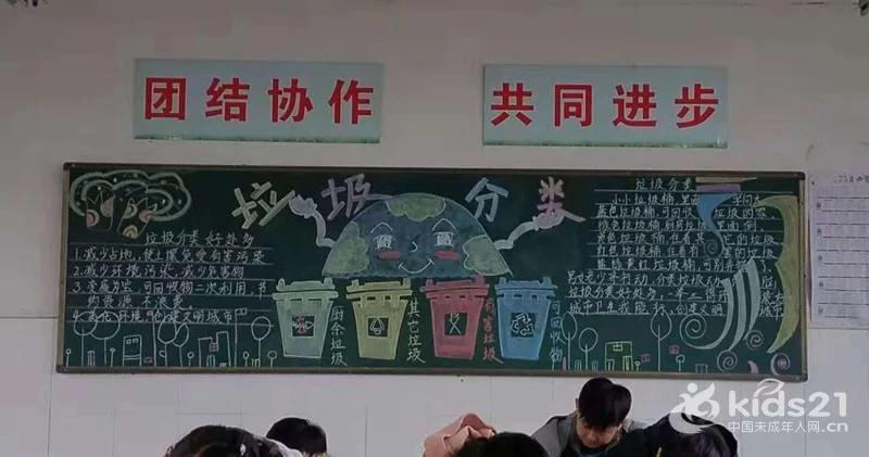 垃圾分类黑板报参考